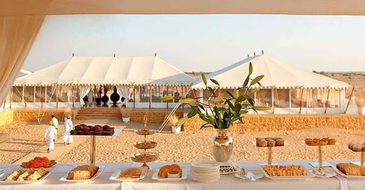 Golden Sandstone Hotel desert safari camp Jaisalmer Eksteriør billede