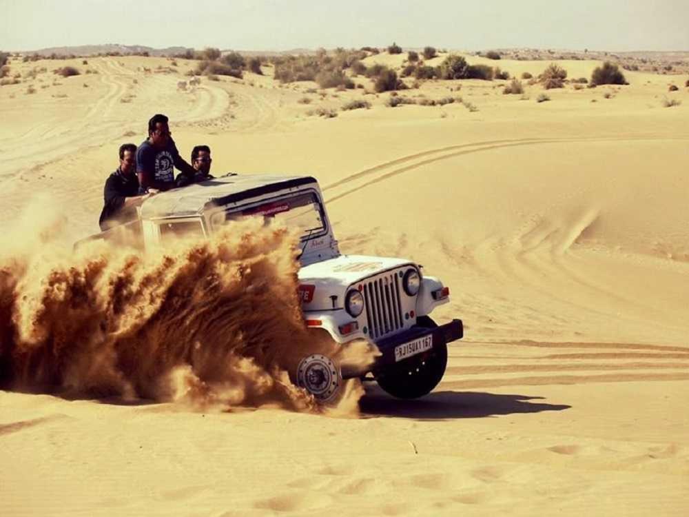 Golden Sandstone Hotel desert safari camp Jaisalmer Eksteriør billede