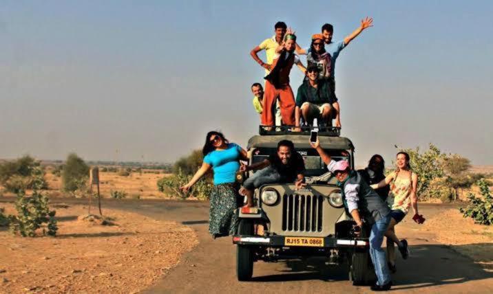 Golden Sandstone Hotel desert safari camp Jaisalmer Eksteriør billede