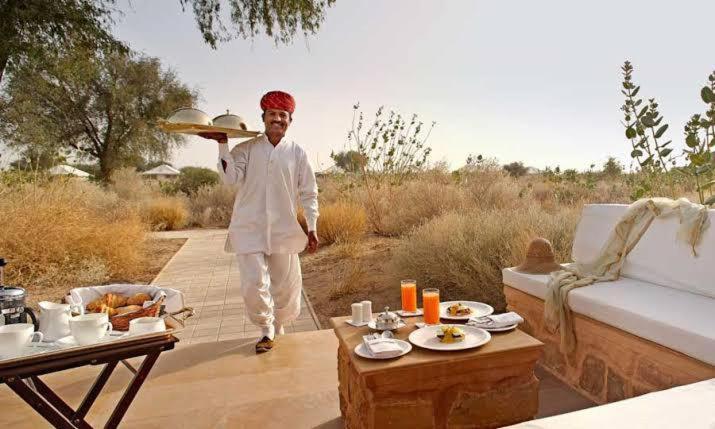 Golden Sandstone Hotel desert safari camp Jaisalmer Eksteriør billede
